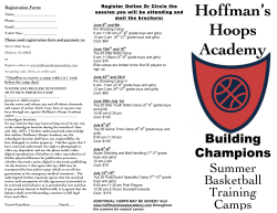 Get Brochure - Hoffman`s Hoops Academy