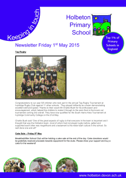 01.05.15 Newsletter PDF - Holbeton Primary School