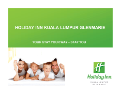 Hotel Fact-sheet - Holiday Inn Kuala Lumpur Glenmarie