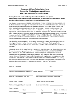 Background Check Authorization Form Consent