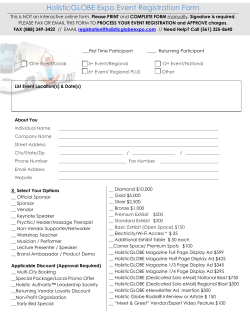DOWNLOAD/PRINT Event Registration Form