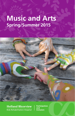 Spring and summer 2015 brochure