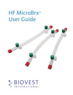 Micro Bioreactor User Guide