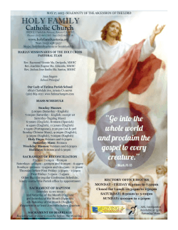 today`s readings - Holy Family Catholic Church