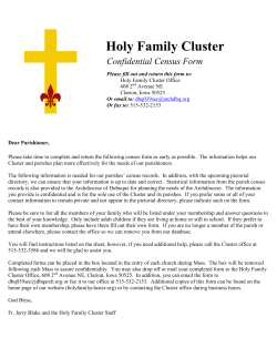 in English - Holy Family Cluster