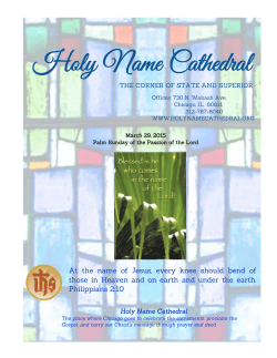 March 29 - Holy Name Cathedral