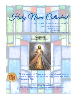 April 12 - Holy Name Cathedral