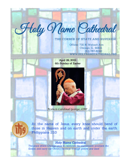 April 26 - Holy Name Cathedral