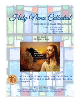 May 3 - Holy Name Cathedral