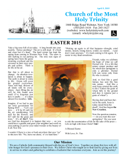 April 5, 2015 _Easter - Church of the Most Holy Trinity