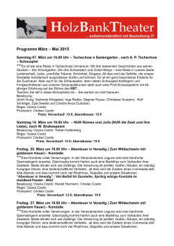 Programm MÃ¤rz â Mai 2015