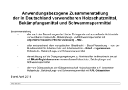 Beispiel - verzeichnis der in