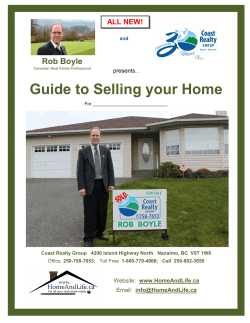 Guide to Selling your Home