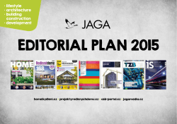 Editorial plan 2015 - HOME