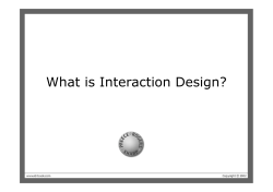 What is Interaction Design?