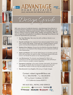 design guide - why advantage home elevators?
