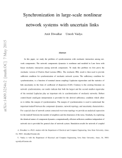 Synchronization in large-scale nonlinear network systems with