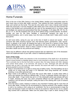 Home Funerals HPNA - National Home Funeral Alliance