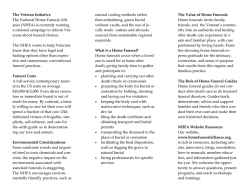 NHFA Veterans brochure - National Home Funeral Alliance