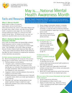 Health Awareness Month - Los Angeles Unified School District