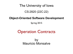 Operation Contracts - University of Iowa