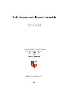 Truth Discovery under Resource Constraints