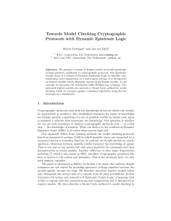 Towards Model Checking Cryptographic Protocols with