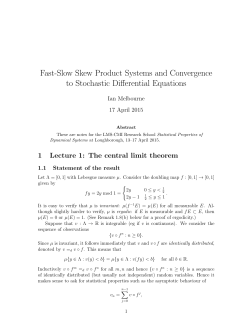 Fast-Slow Skew Product Systems and Convergence to Stochastic