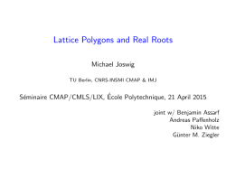 Lattice Polygons and Real Roots - homepages.math.tu