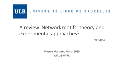A review. Network motifs: theory and experi
