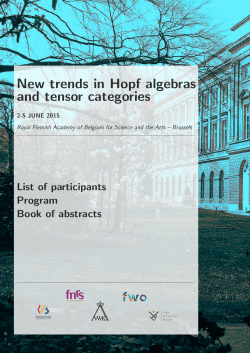 New trends in Hopf algebras and tensor categories