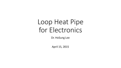 Loop Heat Pipe for Electronics