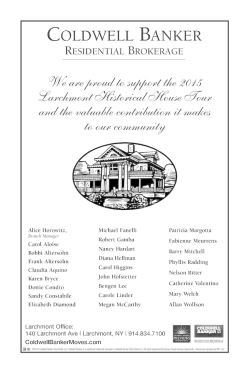 Pages 1-11 - Larchmont Homes - Larchmont Historical Society