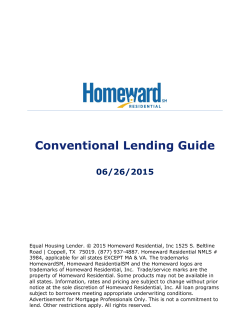 100 - Conventional Lending Guide