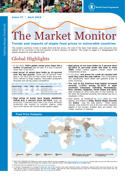 The Market Monitor - WFP Remote Access Secure Services