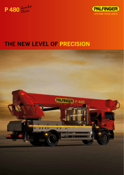 THE NEW LEVEL OF PRECISION P 480 P 480