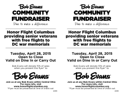 Bob Evans - Honor Flight Columbus