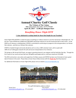 2015 Honor Flight DFW Annual Charity Golf Classic