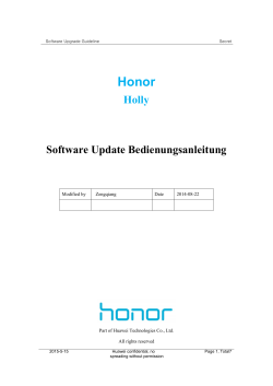 Holly-Update-Anleitung - Honor-Info