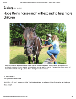 READ MORE - Hope Reins of Raleigh