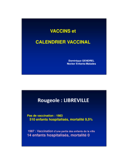 Calendrier Vaccinal - HÃ´pital Necker