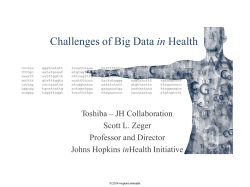 Challenges of Big Data in Health