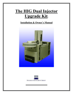 HIG-1300-Shimadzu Controller Installation and Owners Manual