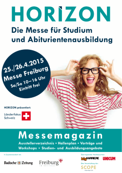 HORIZON Messemagazin Freiburg