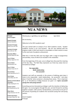 Nua News - April 2015