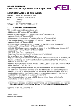 federation equestre internationale 2000
