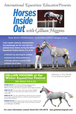GILLIAN HIGGINS at the Winter Equestrian