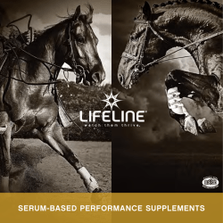 Product Brochure - Lifeline Equine