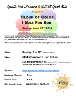 Youth For Hospice & CHSN Grad Nite Cloud of Color 1 Mile Fun Run