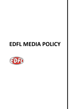 EDFL MEDIA POLICY